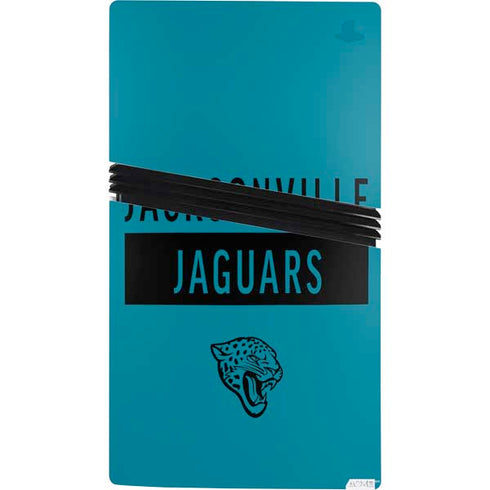 NFL Jacksonville Jaguars Teal Performance Series PS5 Pro Console Skin